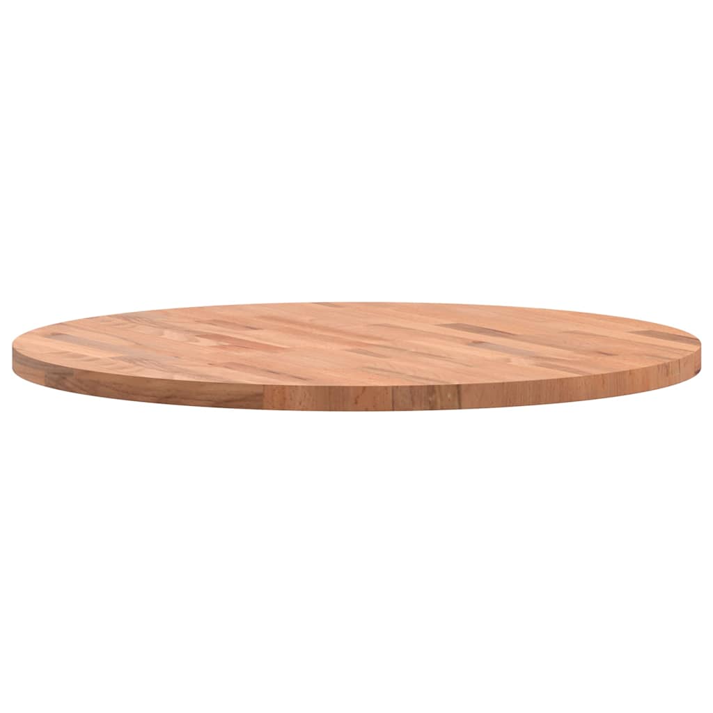 Table Top Ø70x2.5 cm Round Solid Wood Beech