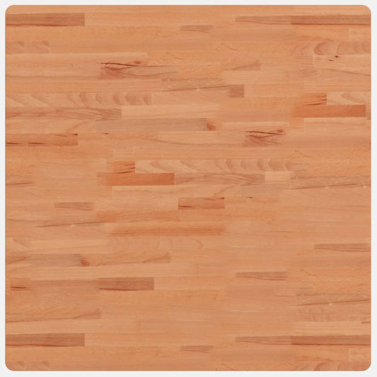 Table Top 80x80x1.5 cm Square Solid Wood Beech
