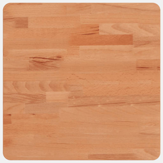 Table Top 40x40x2.5 cm Square Solid Wood Beech