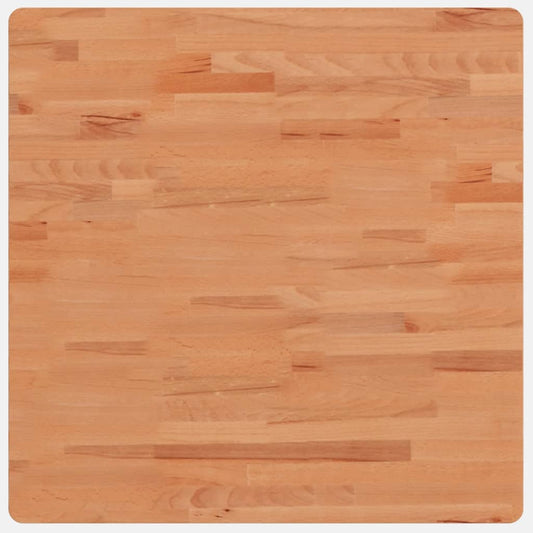 Table Top 70x70x2.5 cm Square Solid Wood Beech