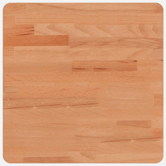 Table Top 40x40x4 cm Square Solid Wood Beech