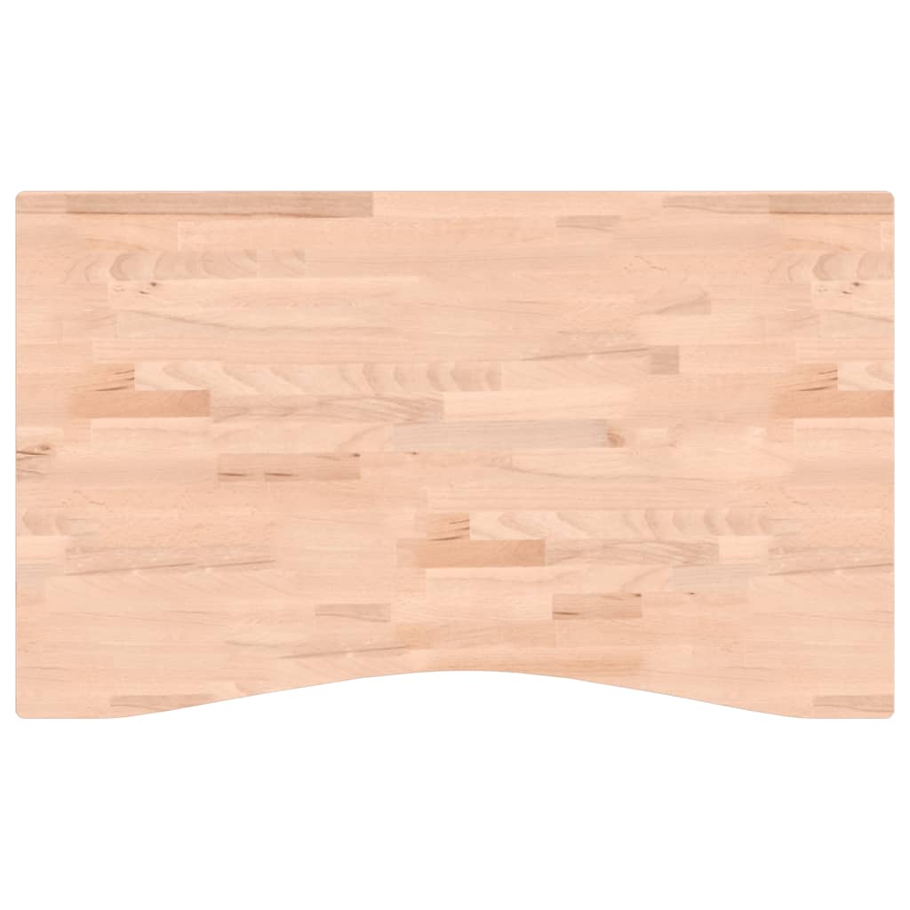 Desk Top 100x(55-60)x2.5 cm Solid Wood Beech