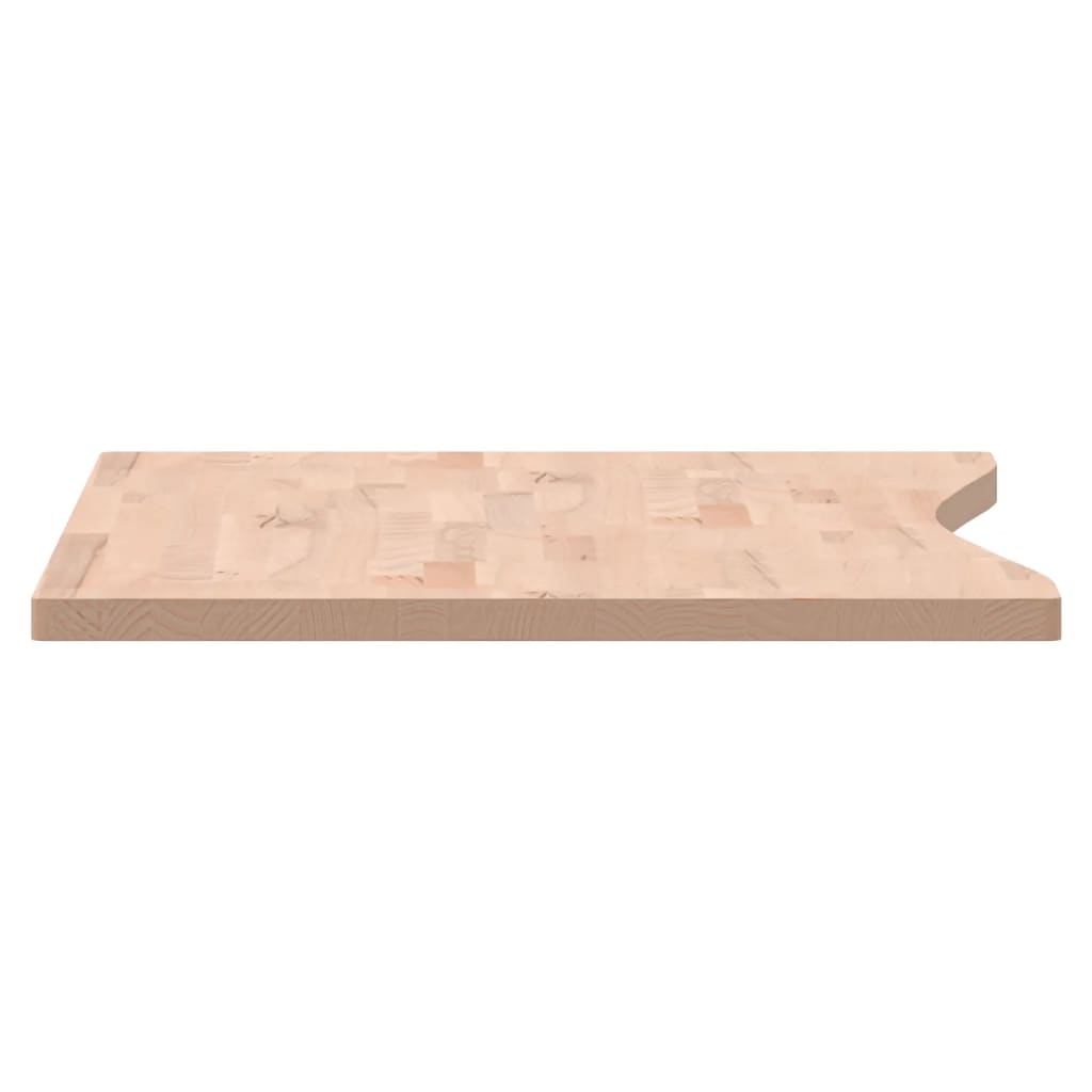 Desk Top 100x(55-60)x2.5 cm Solid Wood Beech