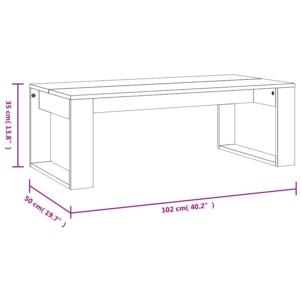 Coffee Table | Concrete grey | Engineered wood | Medium | Durable