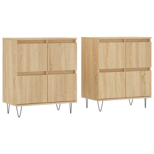 Sideboards 2 pcs Sonoma Oak Engineered Wood