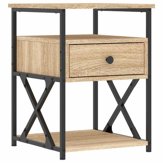 Bedside Cabinet Sonoma Oak 40x42x55 cm Engineered Wood