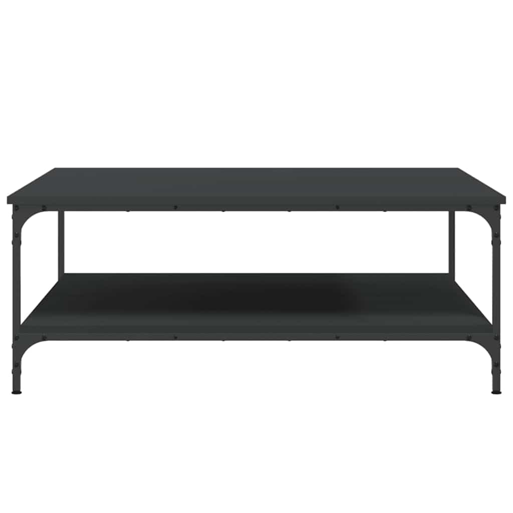 Coffee Table Black 100x100x40 cm Engineered Wood