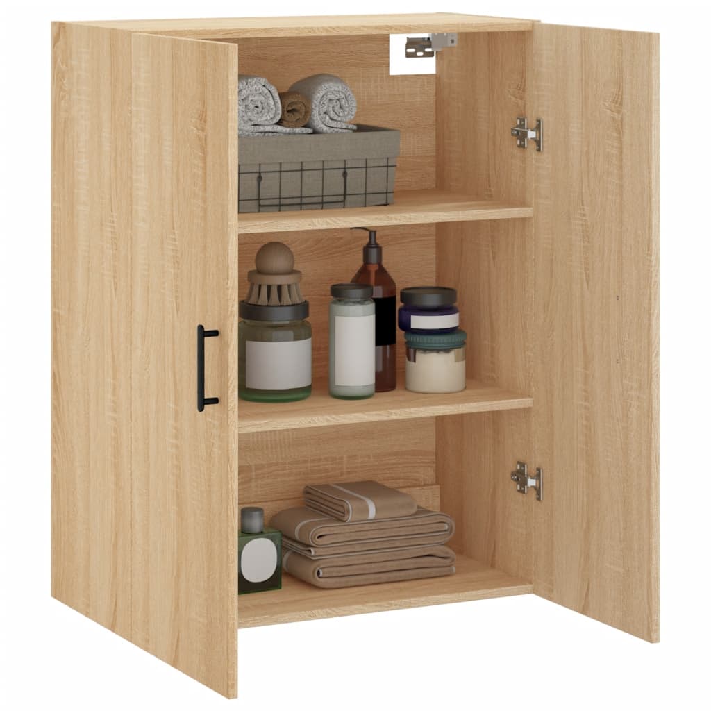 Wall Mounted Cabinet Sonoma Oak 69,5x34x90 cm