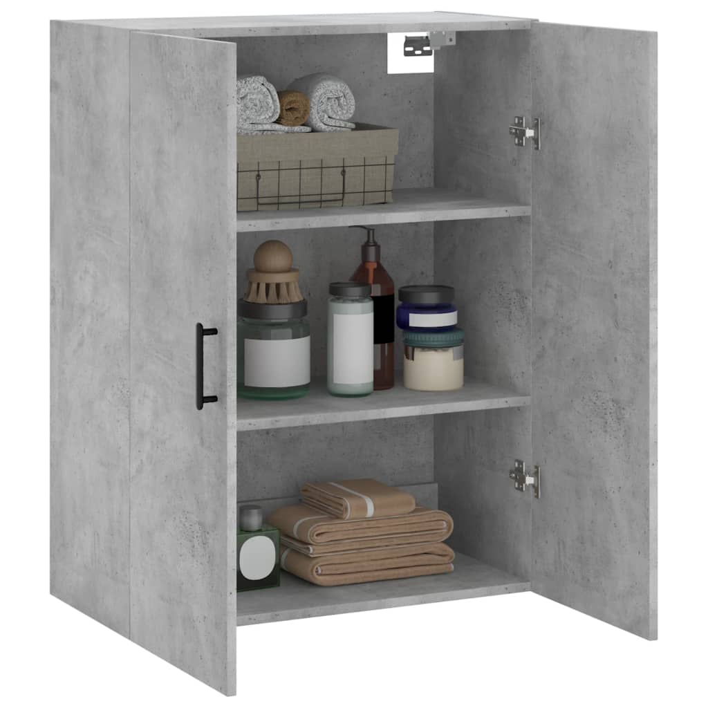 Wall Mounted Cabinet Concrete Grey 69,5x34x90 cm