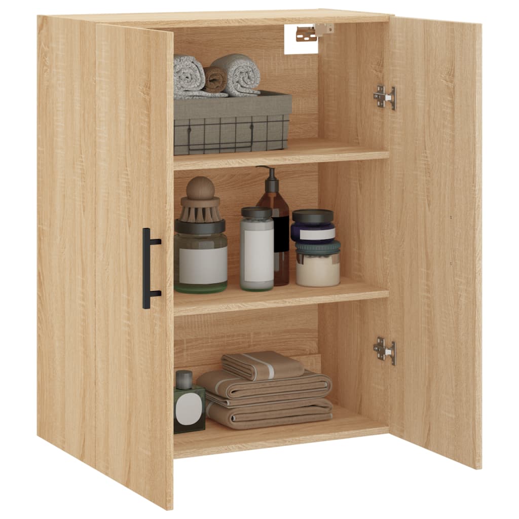 Wall Mounted Cabinet Sonoma Oak 69,5x34x90 cm