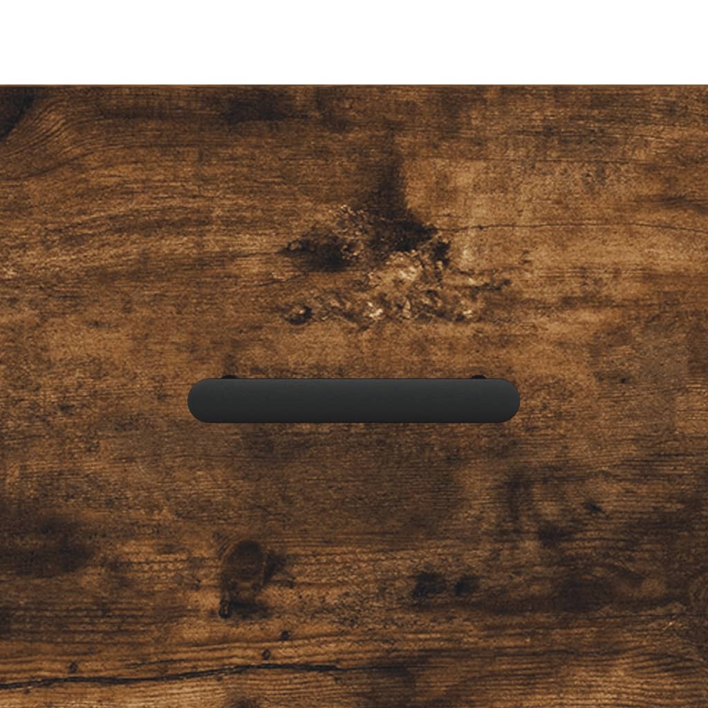 Wall-mounted Bedside Cabinet | Set of 2 | Smoked oak | Engineered wood