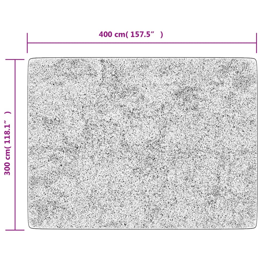 Rug Washable Black and Gold 400x300 cm