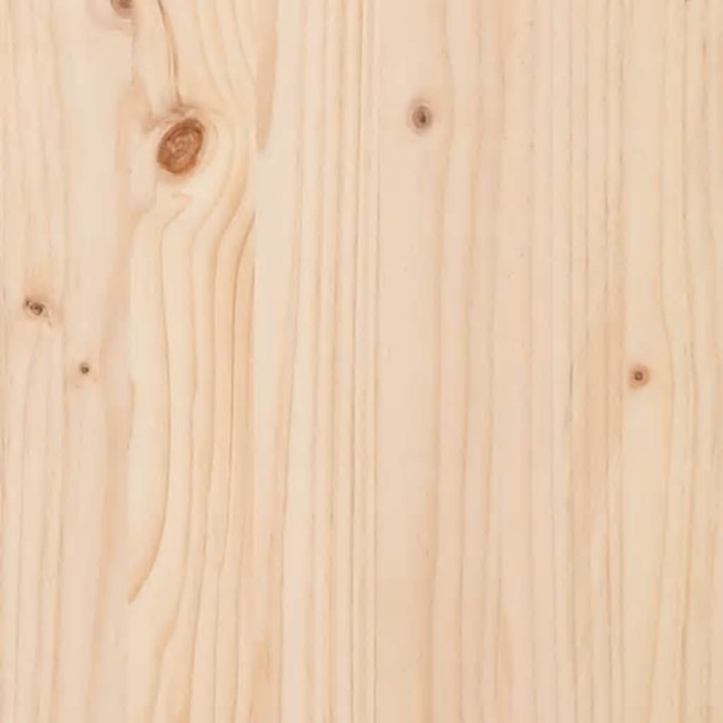 Bed Frame without Mattress 200x200 cm Solid Wood Pine