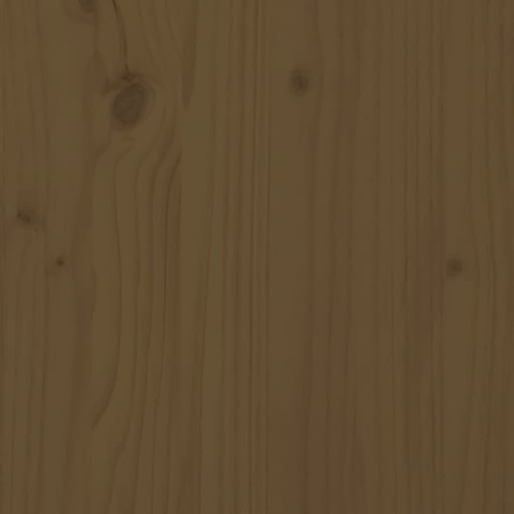 Bed Frame without Mattress Honey Brown 200x200 cm Solid Wood Pine