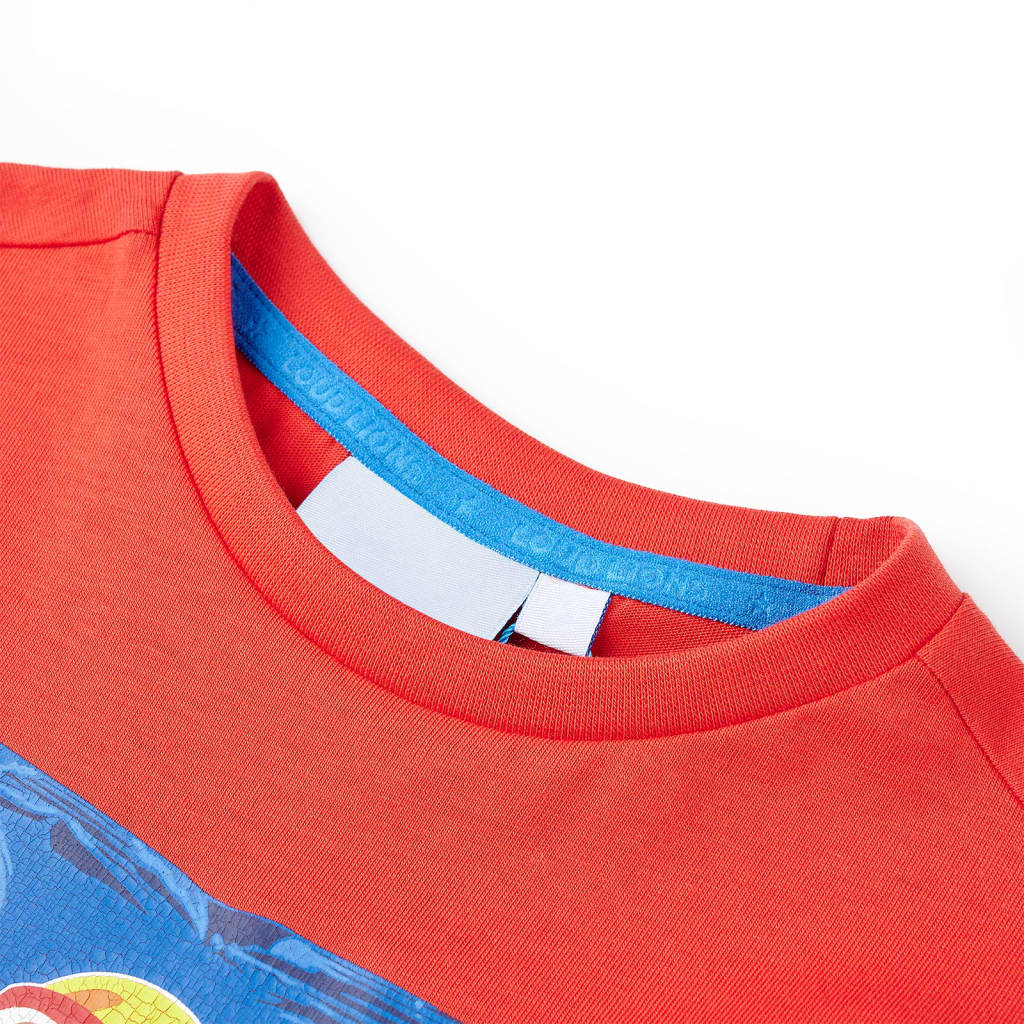 Kids' T-shirt with Short Sleeves Red 104