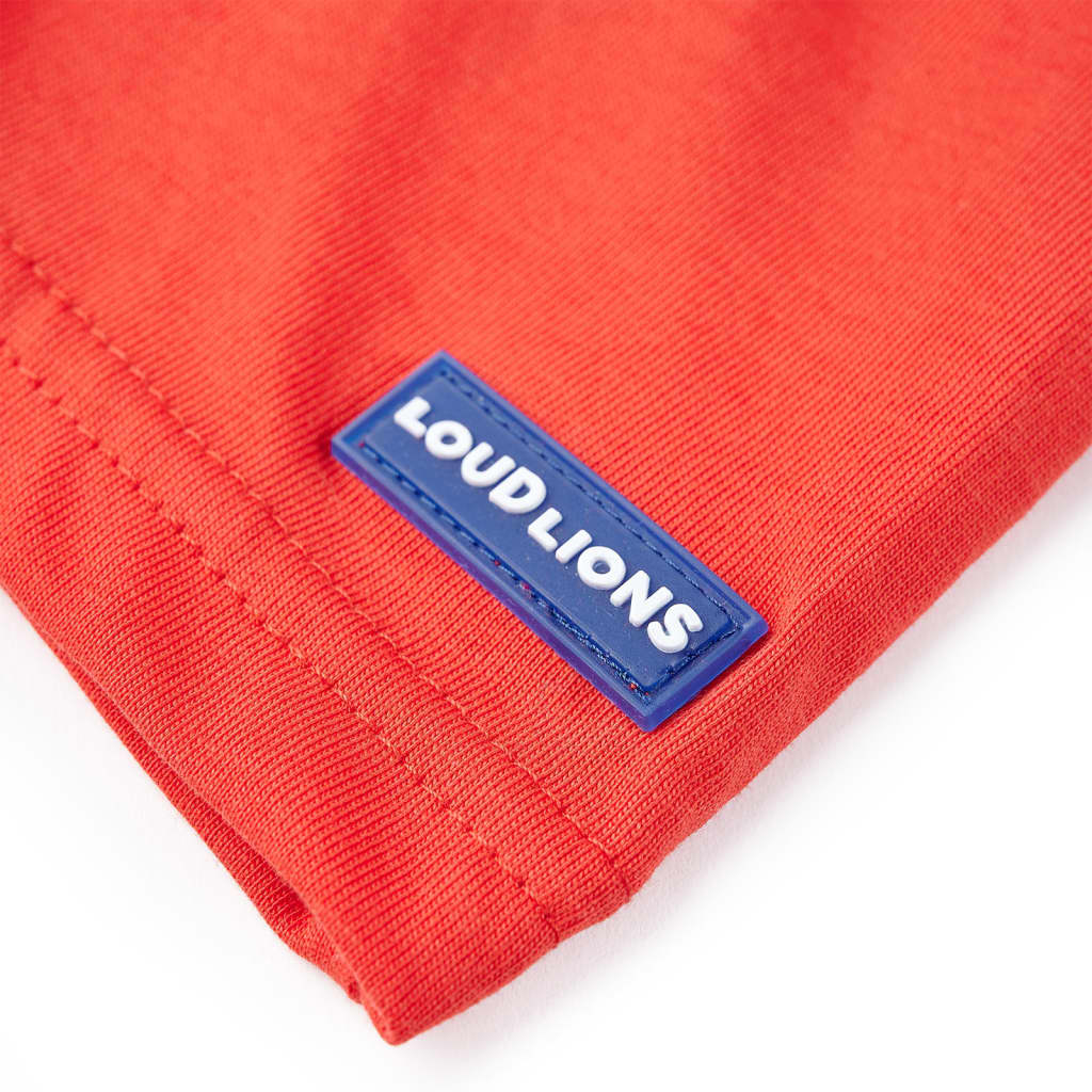 Kids' T-shirt with Short Sleeves Red 104