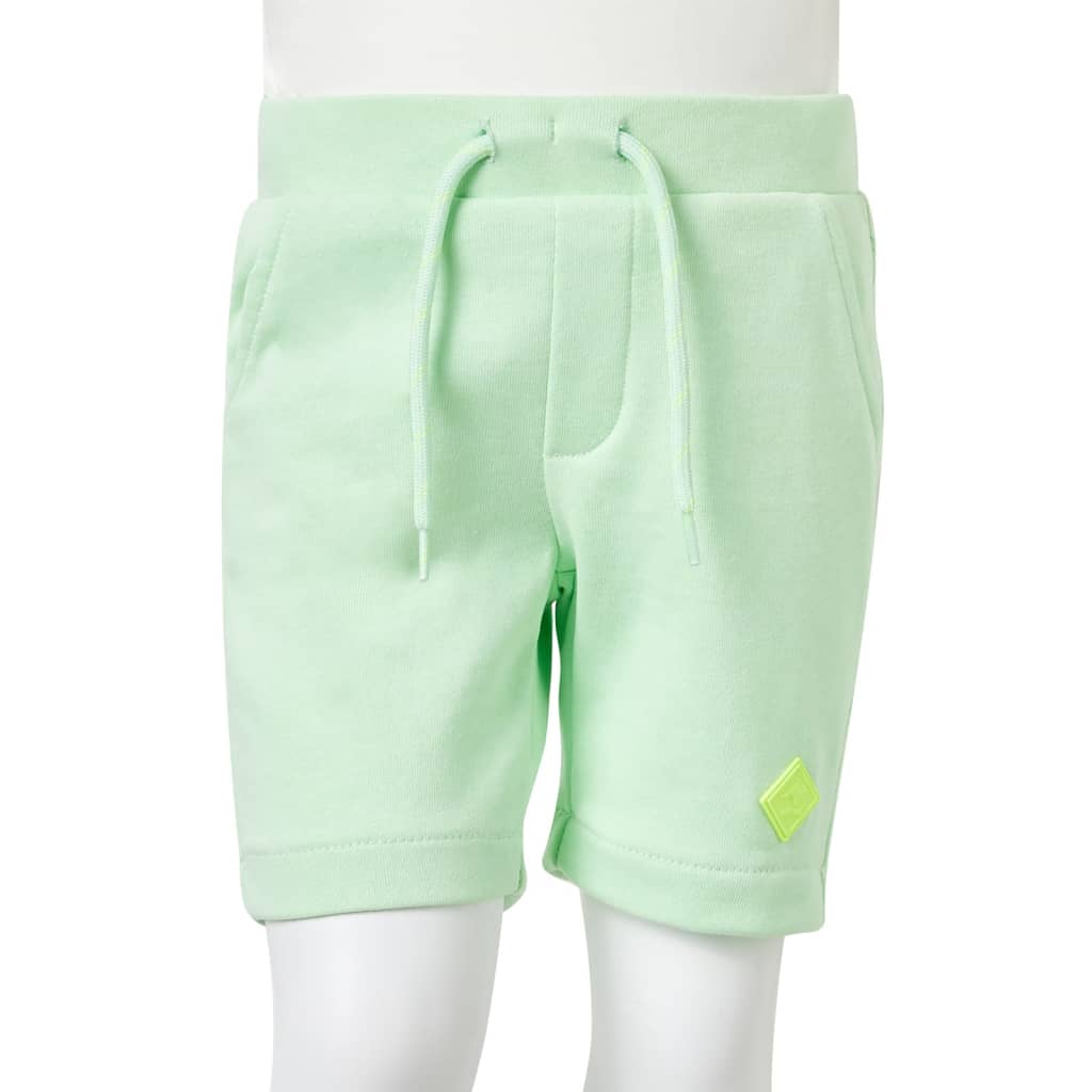Kids' Shorts with Drawstring Bright Green 128