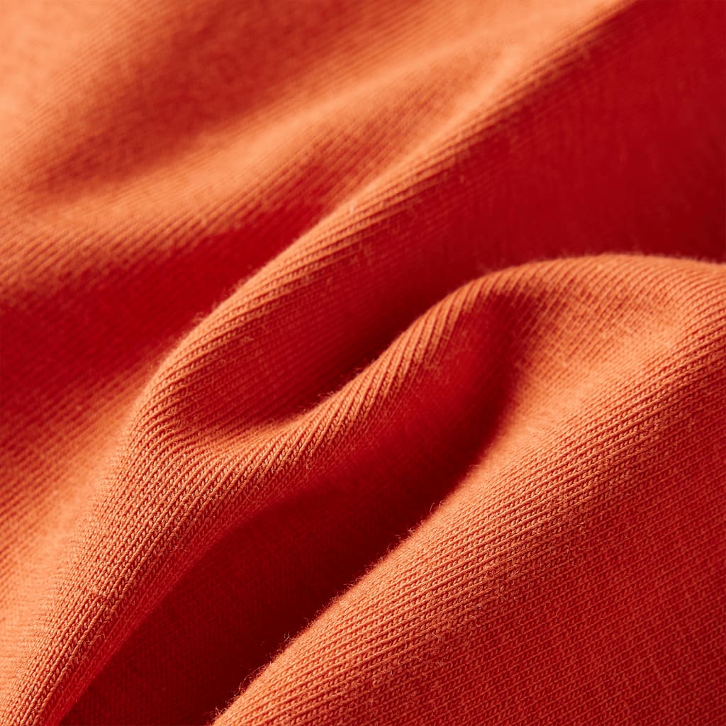 Kids' T-shirt with Long Sleeves Burnt Orange 104