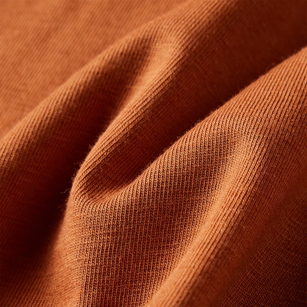 Kids' T-shirt with Long Sleeves Cognac 104
