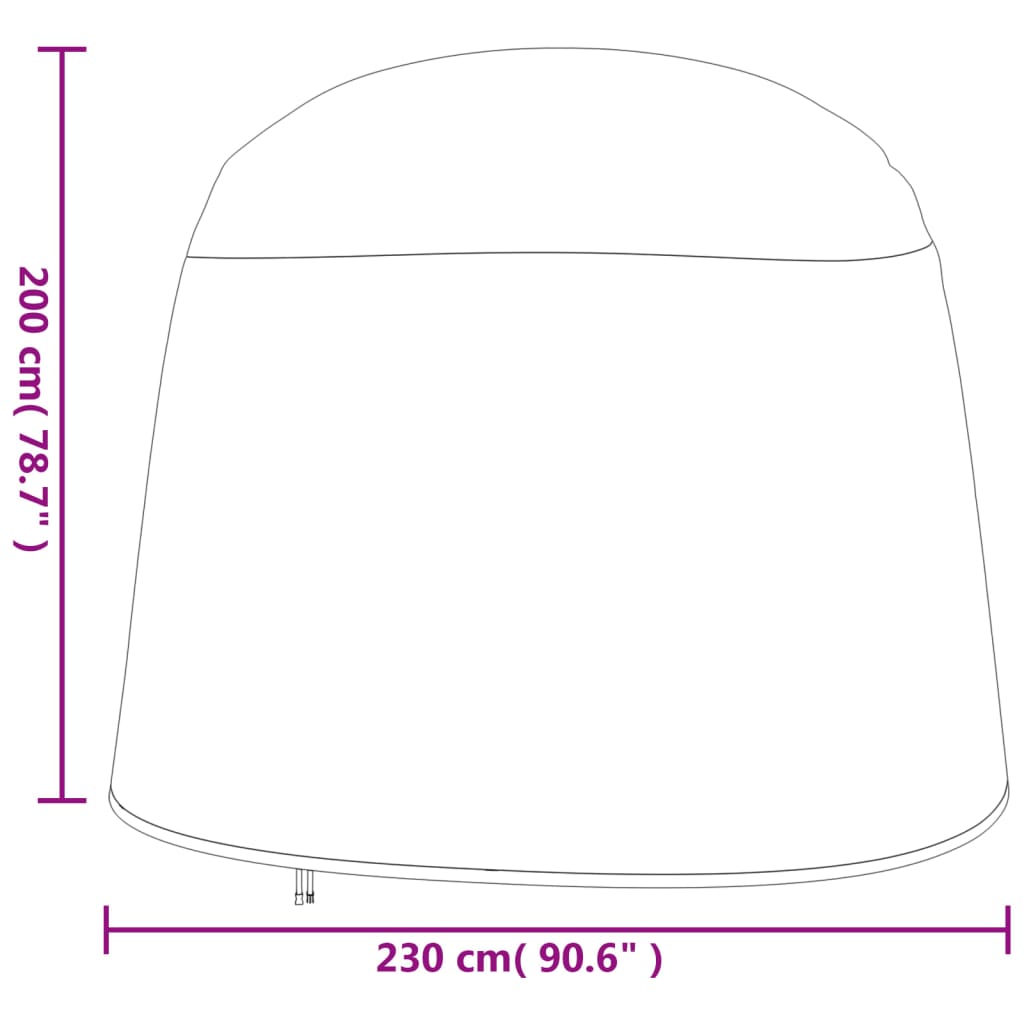 Double Egg Chair Covers 2 pcs Ø 230x200 cm 420D Oxford Fabric