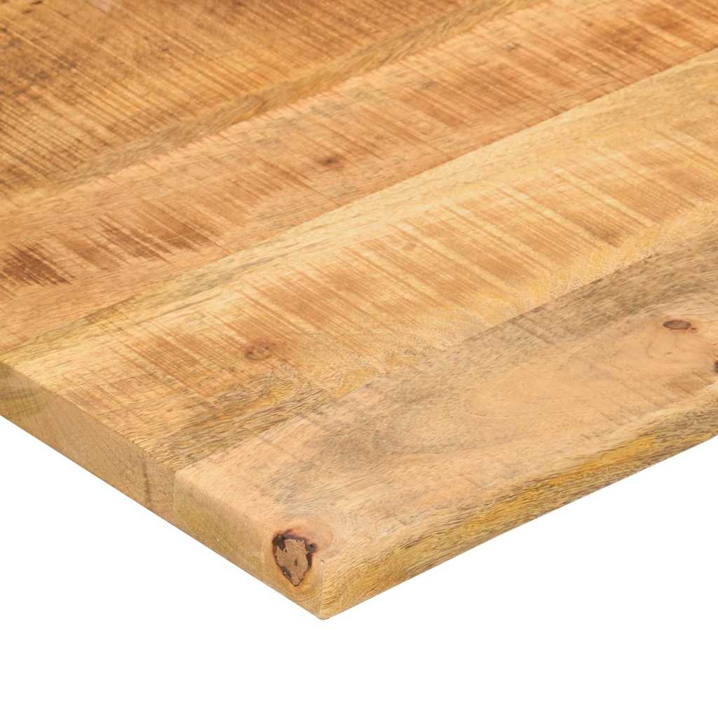 Desk Top with Curve 90x50x2.5 cm Solid Wood Rough Mango