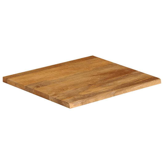 Table Top Live Edge 40x40x2.5 cm Solid Wood Mango