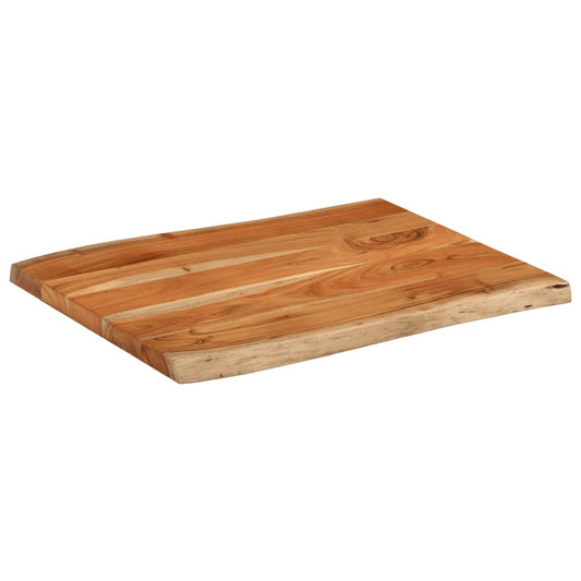 Table Top 90x60x2,5 cm Rectangular Solid Wood Acacia Live Edge