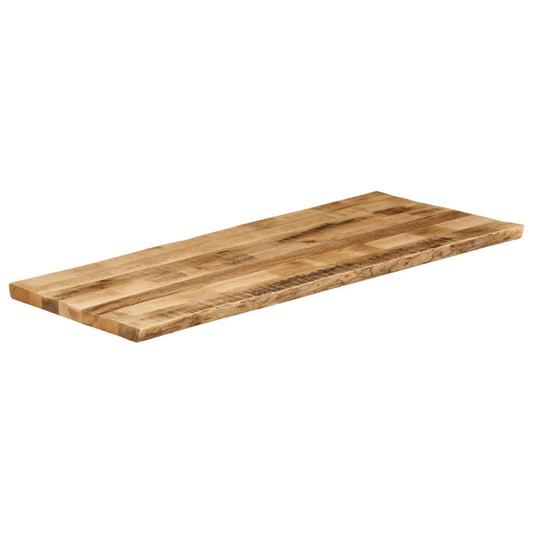 Table Top Live Edge 140x60x2.5 cm Solid Wood Rough Mango