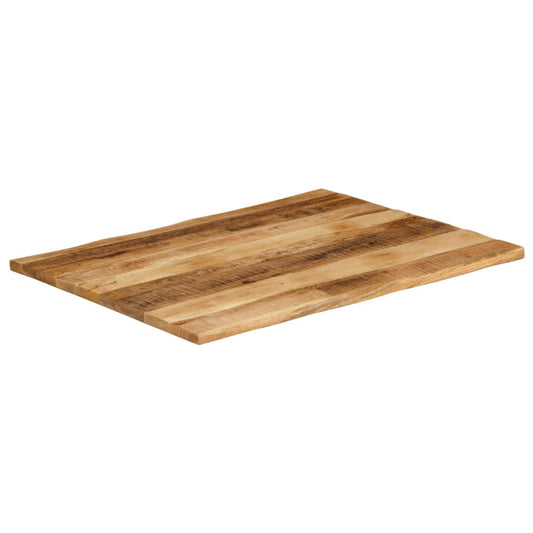 Table Top Live Edge 100x80x2.5 cm Solid Wood Rough Mango