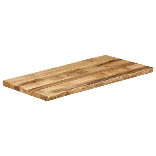Table Top Live Edge 100x60x3.8 cm Solid Wood Rough Mango