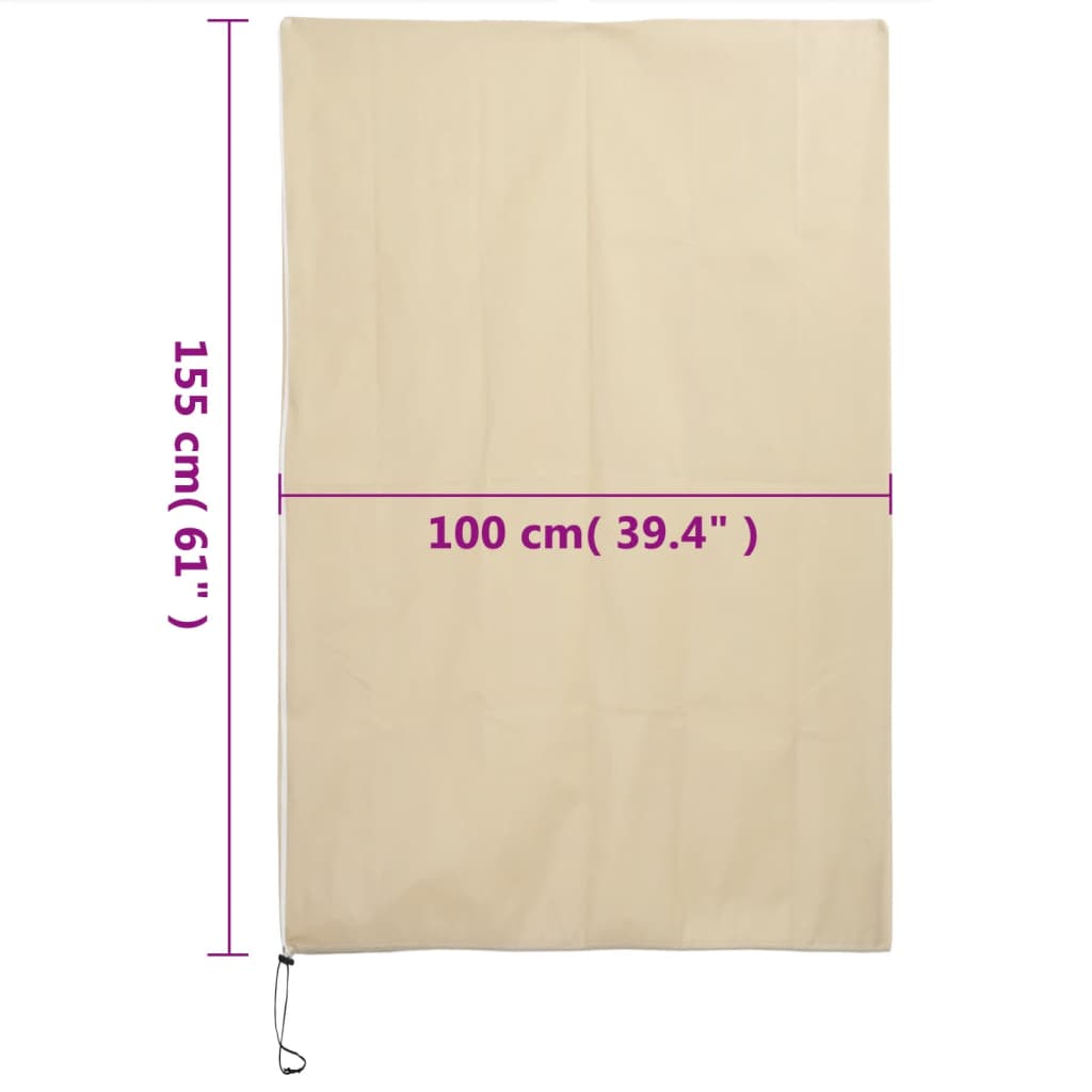 Plant Fleece Covers with Zip 4 pcs 70 g/m² 1x1.55 m