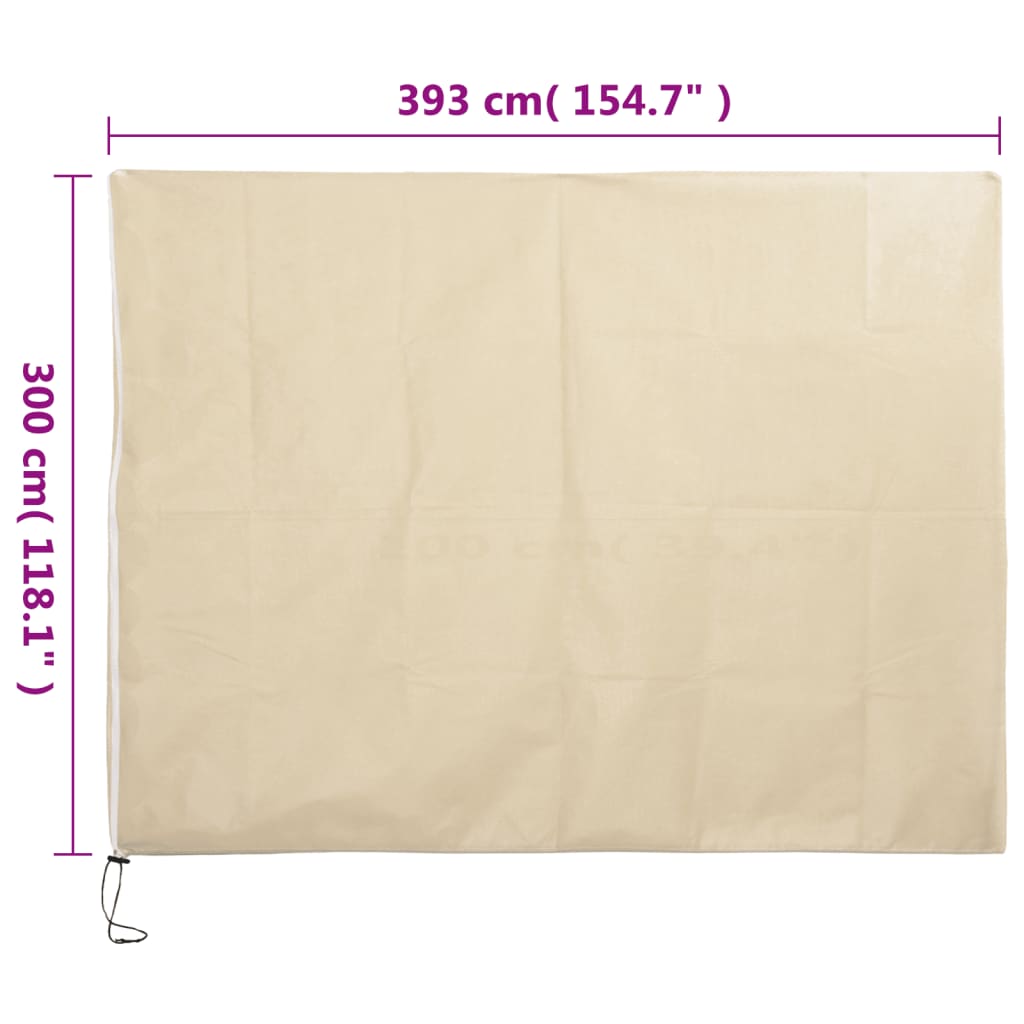 Plant Fleece Covers with Zip 2 pcs 70 g/m² 3.93x3 m