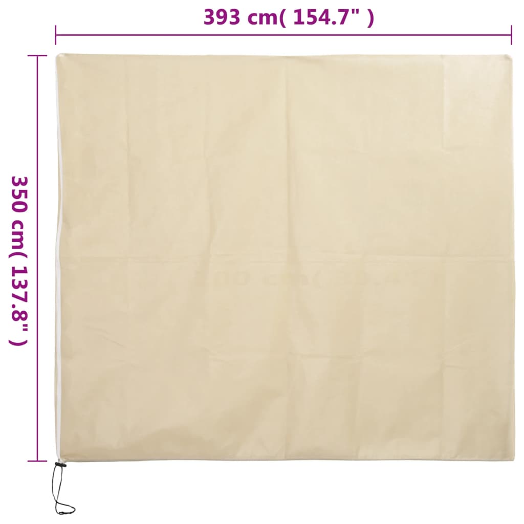 Plant Fleece Covers with Zip 2 pcs 70 g/m² 3.93x3.5 m