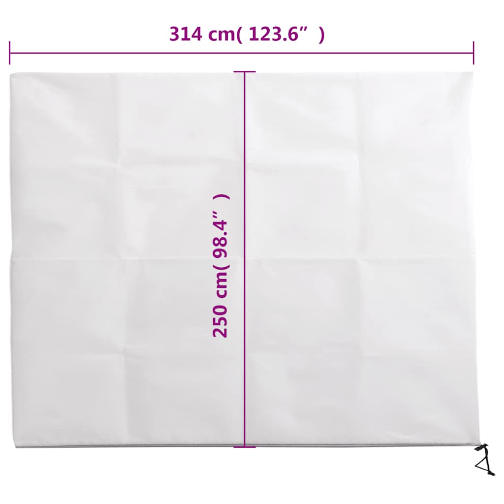 Plant Fleece Covers with Zip 4 pcs 70 g/m² 3.14x2.5 m