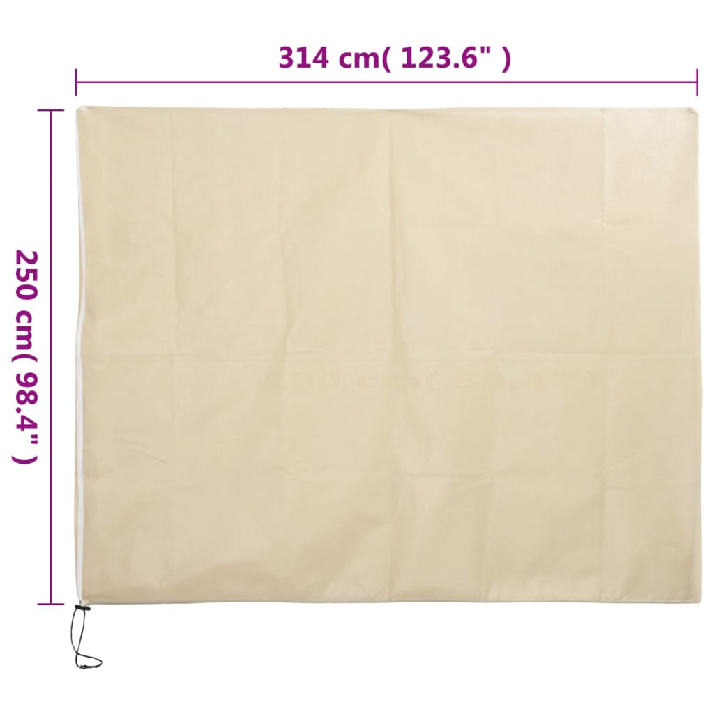 Plant Fleece Covers with Zip 4 pcs 70 g/m² 3.14x2.5 m