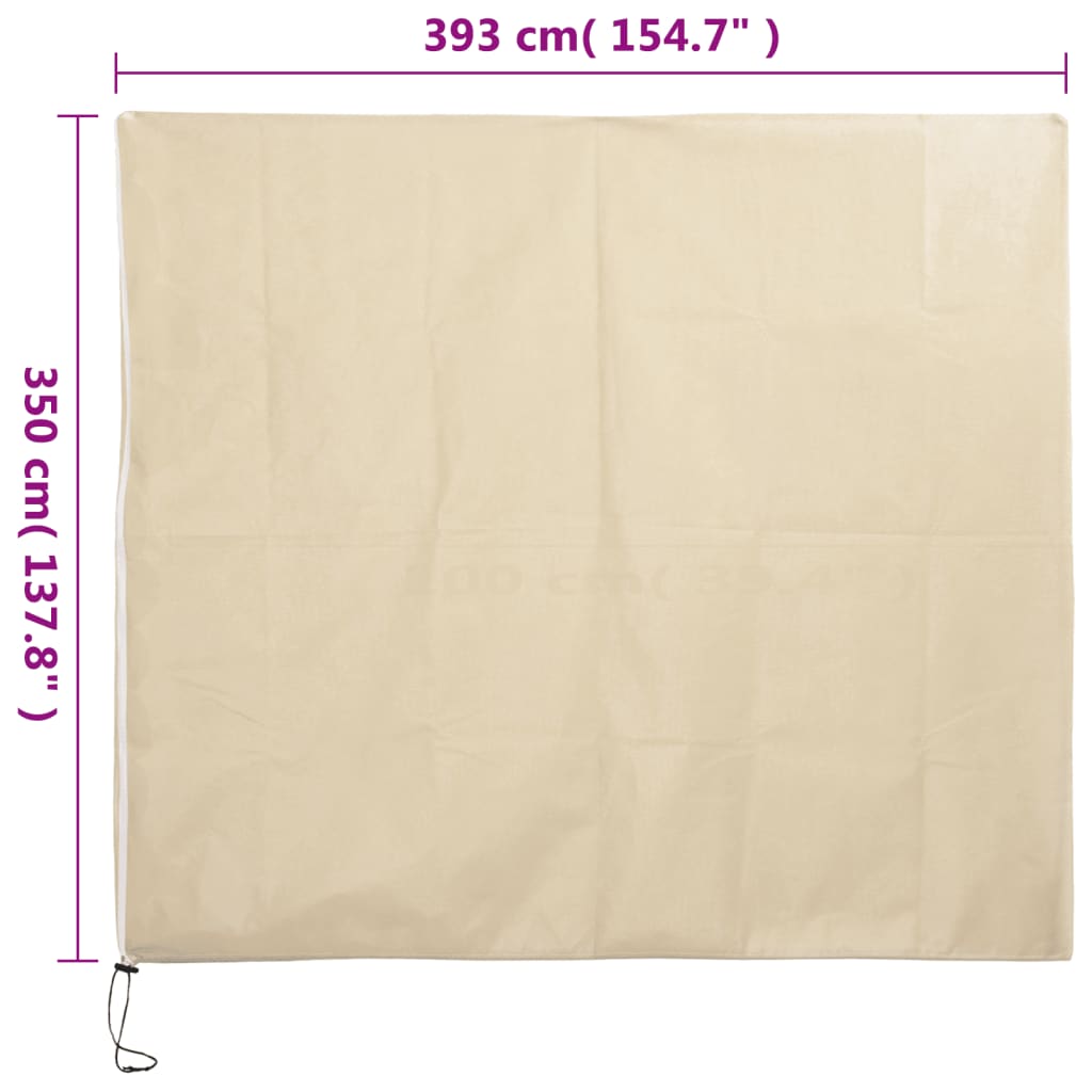 Plant Fleece Covers with Zip 4 pcs 70 g/m² 3.93x3.5 m