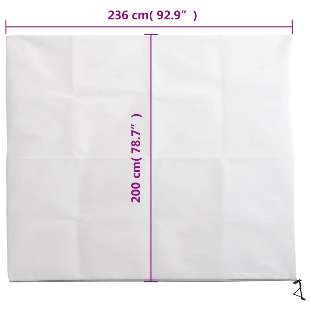 Plant Fleece Covers with Zip 10 pcs 70 g/m² 2.36x2 m