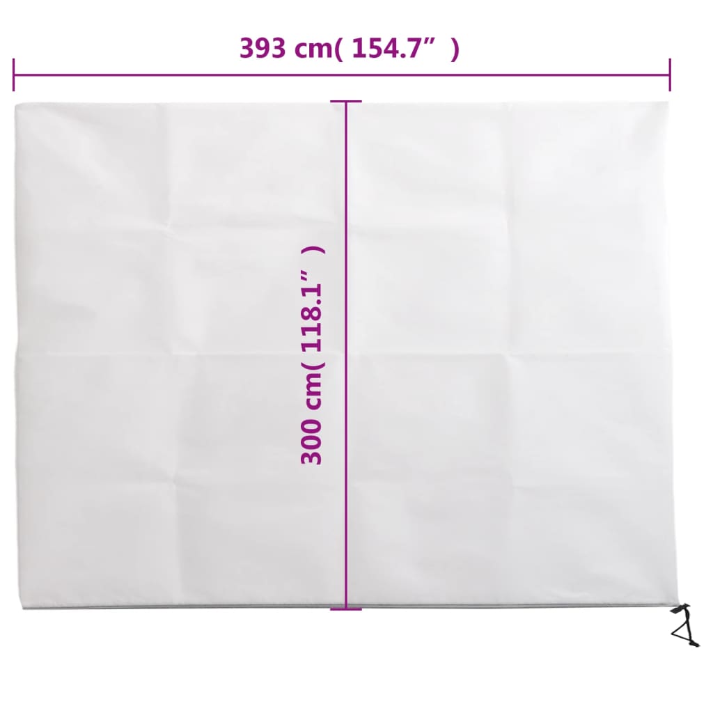 Plant Fleece Covers with Zip 10 pcs 70 g/m² 3.93x3 m