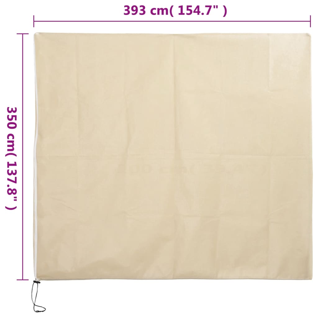 Plant Fleece Covers with Zip 10 pcs 70 g/m² 3.93x3.5 m