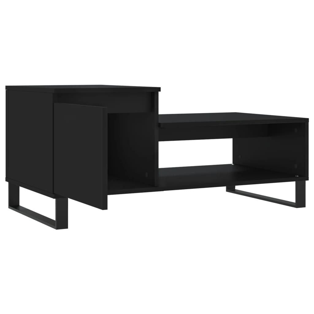 Coffee Table Black 100x50x45 cm Engineered Wood