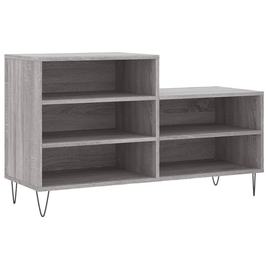 Shoe Cabinet Grey Sonoma 102x36x60 cm Engineered Wood