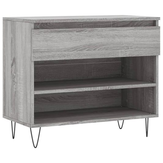 Shoe Cabinet Grey Sonoma 70x36x60 cm Engineered Wood