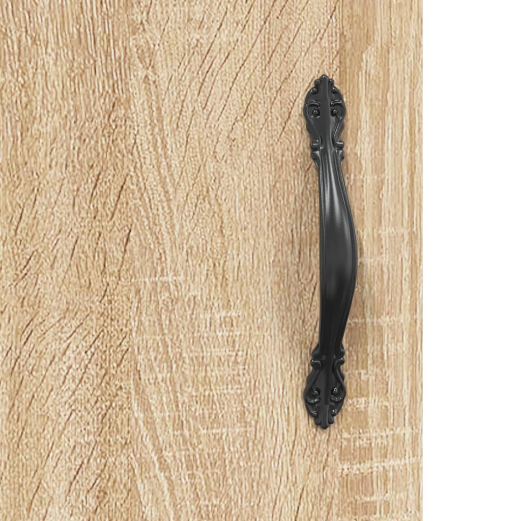 Wall Mounted Cabinet Sonoma Oak 34.5x34x90 cm Engineered Wood