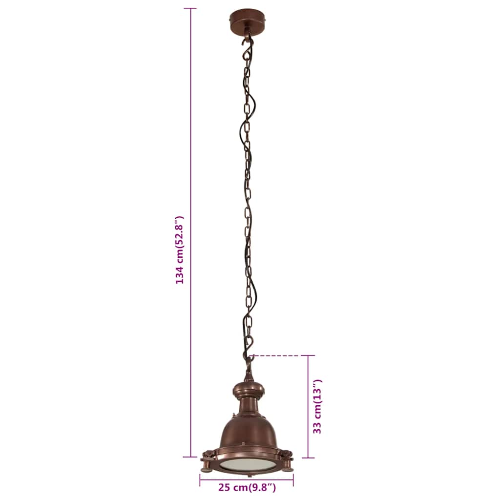 Pendant Lighting 25x25x134 cm Aluminium