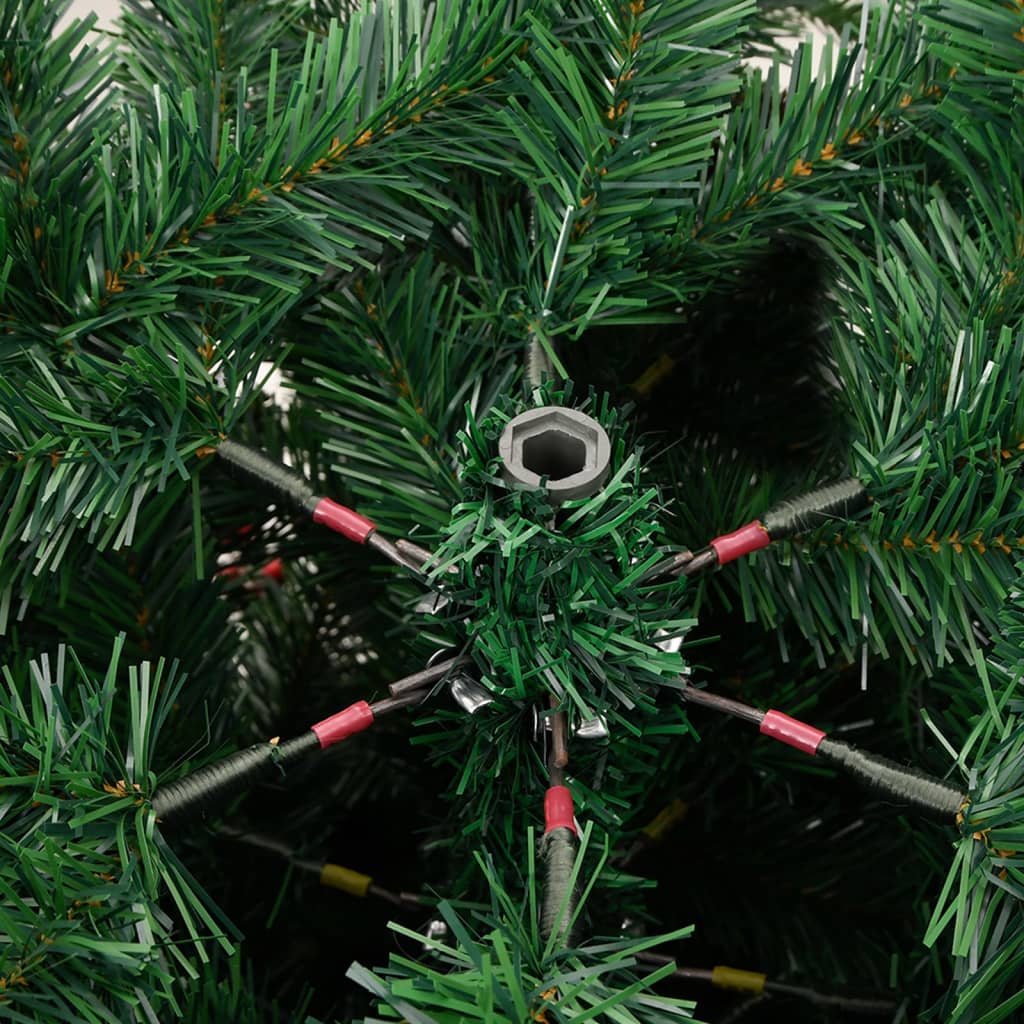 Artificial Hinged Christmas Tree Green PVC Large