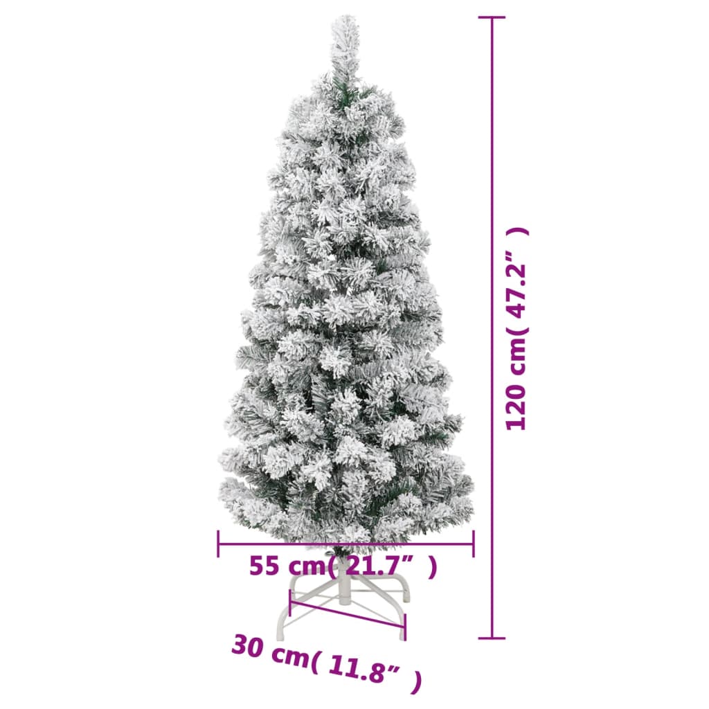 Artificial Hinged Christmas Tree Green PVC 47.2 in tree