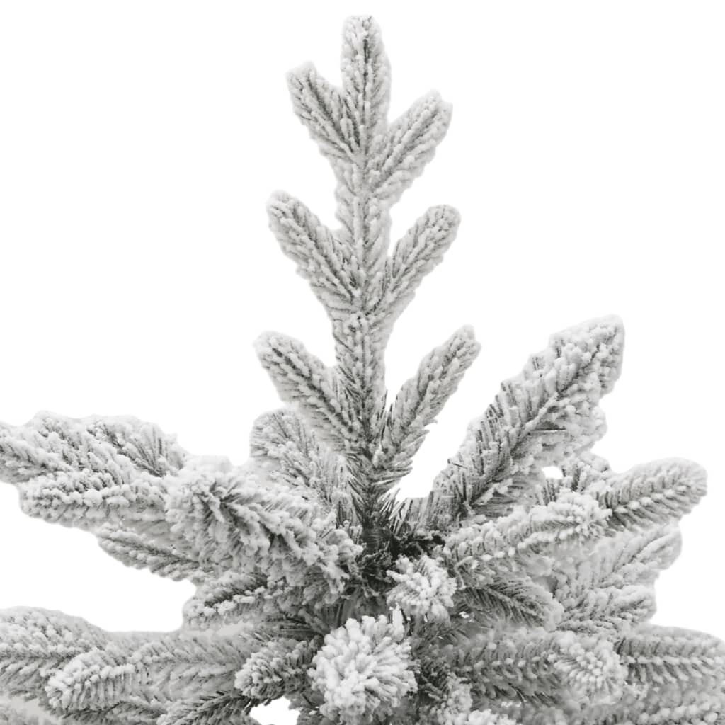 Artificial Hinged Christmas Tree Green and white PVC, PE, Iron