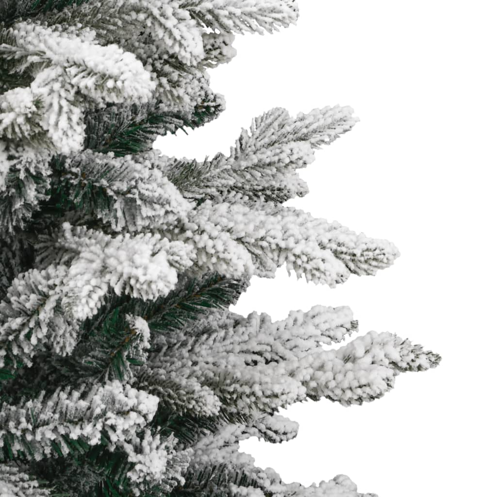 Artificial Hinged Christmas Tree Green and white PVC, PE, Iron