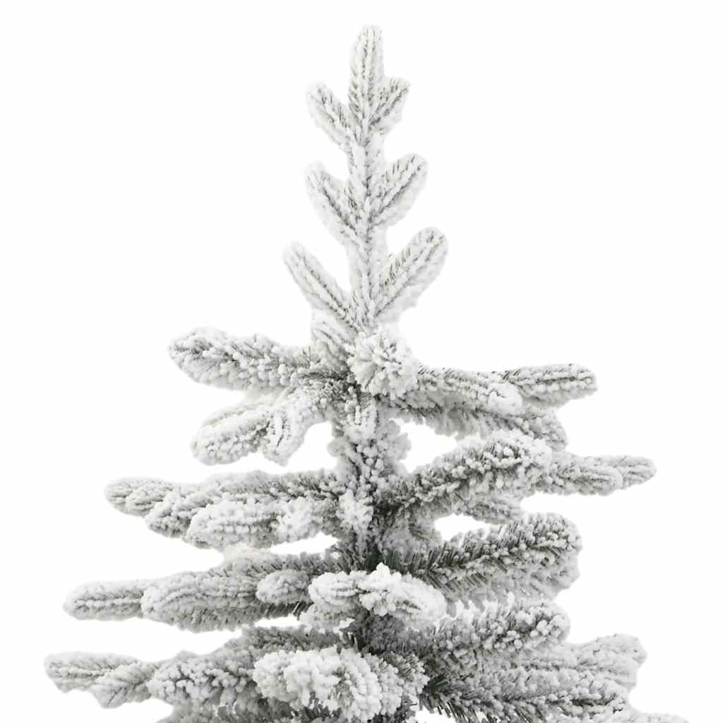Artificial Hinged Christmas Tree Green and white PVC, PE, iron