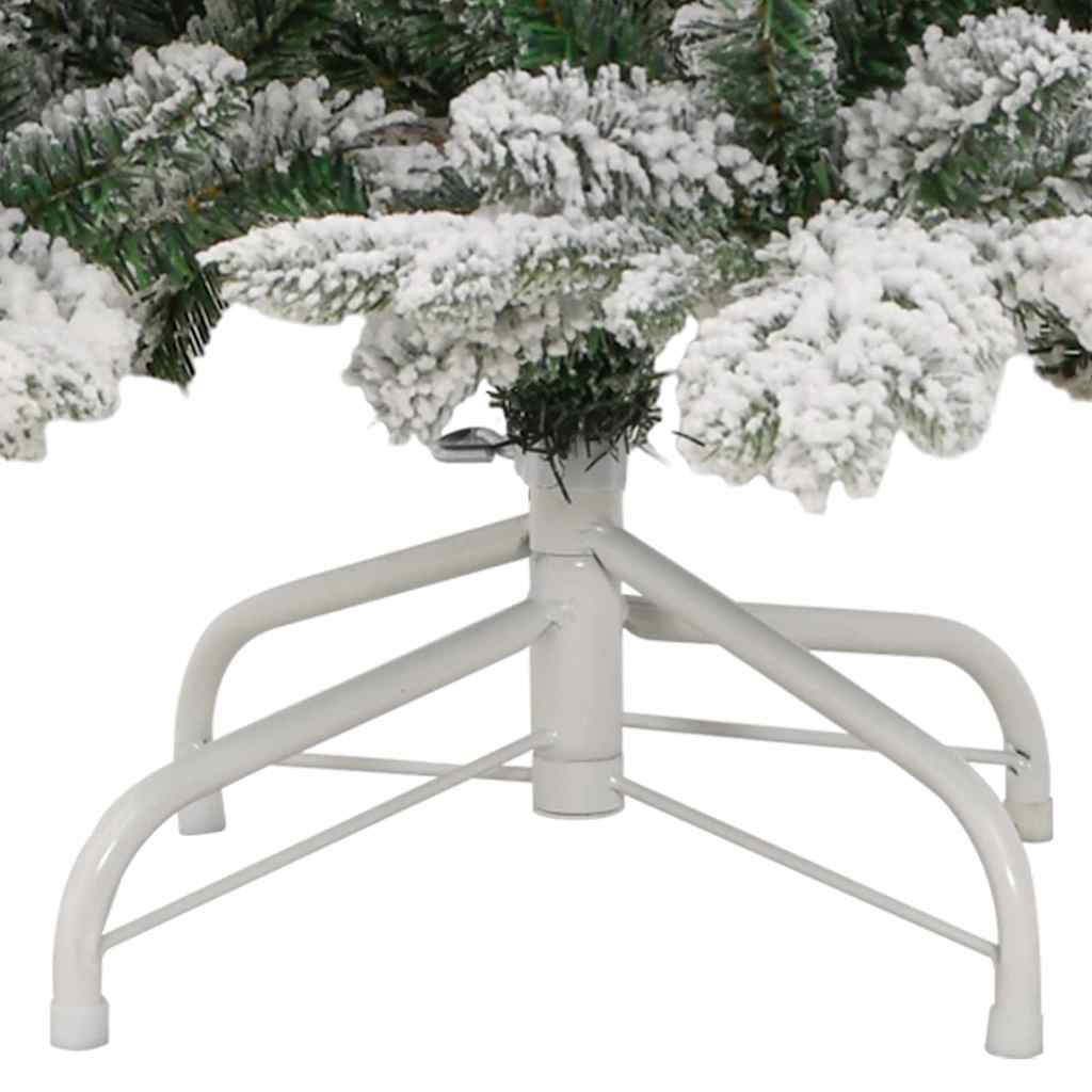 Artificial Hinged Christmas Tree Green and white PVC, PE, iron